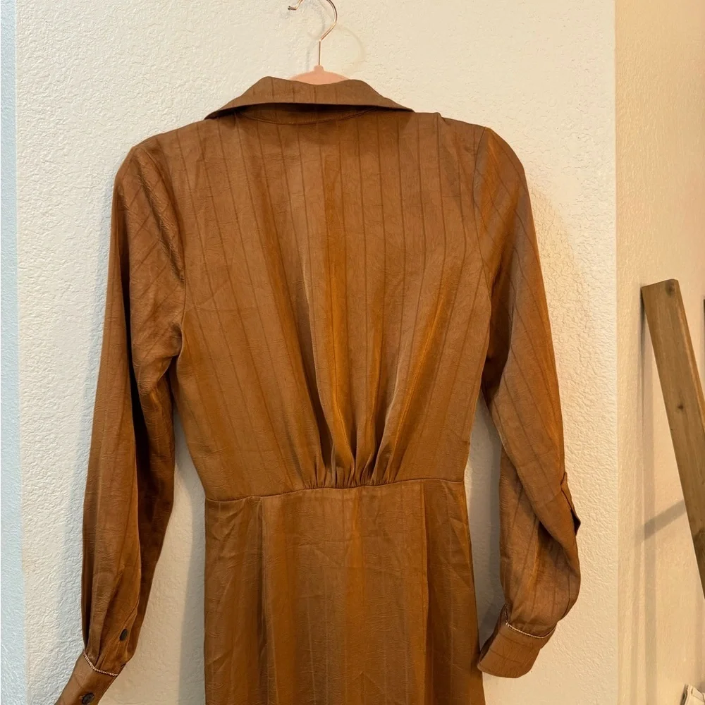 Heartloom Tan Long Sleeve Dress